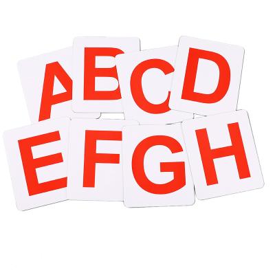 China Coated paper+magnet Wholesale education quality toys small flat capital letters magnetic refrigerator magnets for sale