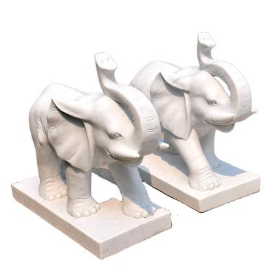 China Modern Cheap White Marble Elephant Statues for sale