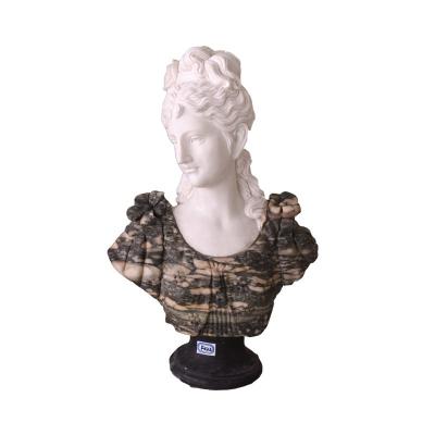 China EUROPEAN Marble Stone Carving Female Carving Head Sculpture for sale