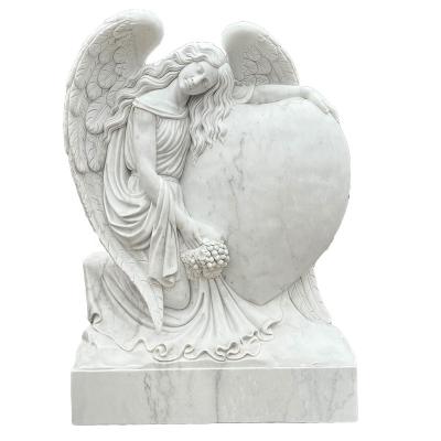 China China Modern Factory Customized Cemetery Marble Statues For Cemetery for sale