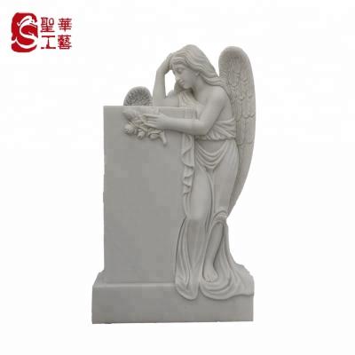 China Western Cemetery Custom Angel Marble Statues For Sale for sale