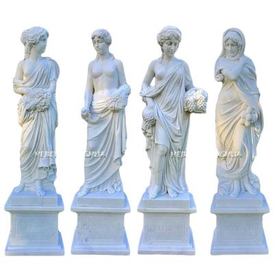 China EUROPEAN hot sale white marble four seasons statue for garden for sale