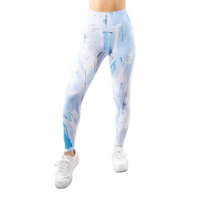 China Custom Womens High Elastane Yoga Leggings Breathable Athletic Wear Womens Jogger Pants Tie Dye Gaiters for sale