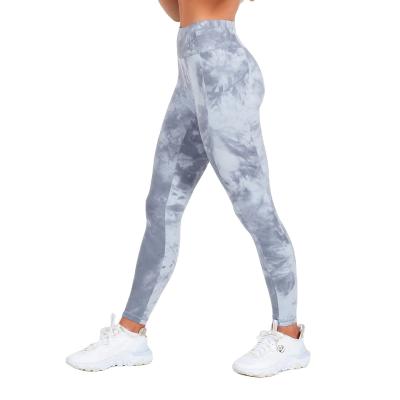 China Breathable Women Yoga Use Custom Fitness Leggings With Pockets Gym Tie Dye Leggings Women Wholesale for sale