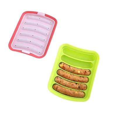 China Amazon Kitchen Silicone Sustainable Hot Selling Home Sausage Form Food Mold Nutrition Silicone DIY Eco-friendly Material Baking Molds for sale