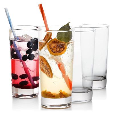 China Heat Resistant Ready To Ship Wholesale Straight Glass Mug Juice Beer Cocktail Soda Ice Transparent 230ml Color Goods Cocktail Glass Mug Gift for sale