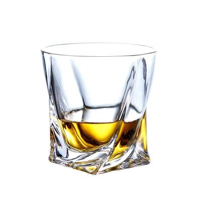 China Wholesale Heat Resistant Lead Free Heat Resistant Mug Crystal Personality Glass Creative Bar Wine Glass 400ml Spirit Glass Cup Whiskey Party for sale