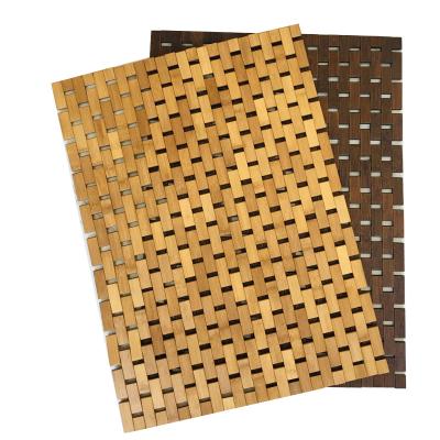 China Eco-Friendly Bamboo Room Shower Pad Foot Pad Bathroom Block Non-Slip Thickened Bamboo Mat Sustainable Waterproof Anti-Slip Wholesale Tub for sale