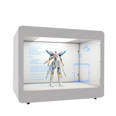 China LBSO Multi-touch LCD Indoor Transparent Video Advertising Multi-Function Display Commercial Transparent LCD Cabinet for sale