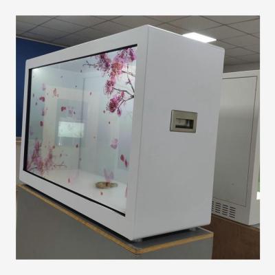 China Indoor 3D Advertising Interactive Holographic Display LCD Panel Transparent Led Playback Screen for sale