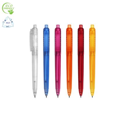 China Promotional Pen Environmentally Friendly Retractable Ballpoint Pen Made From Recycled PET Water Bottle for sale