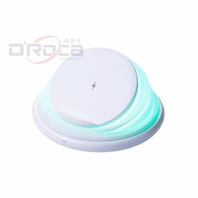 China Mobile Phone Qi Wireless Charger with Moon Light, Mobile Phone Wireless Charger, Night Lamp for sale