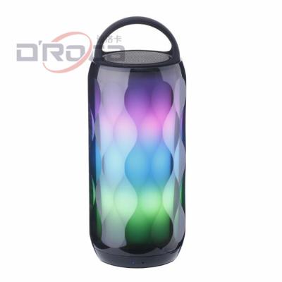 China Long Time Use PORTABLE Rechargeable Mode With Color Changing Lights Atmosphere Lamp Design Wireless Blue Tooth Speaker for sale