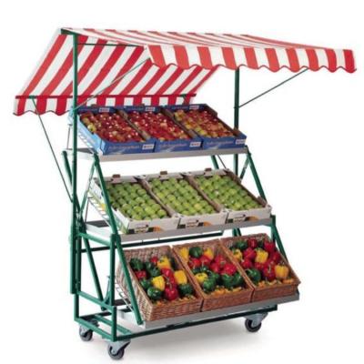 China Storage Galvanized Customized Horticultural Garden Cart Nursery Cart With Metal Frame for sale