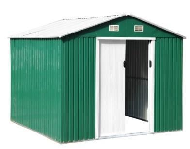 China Easily Assembled Popular Waterproof Outdoor 7*4FT Garden Metal Shed House Storage for sale