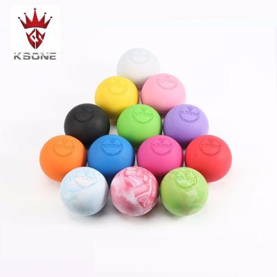 China Lacrosse Game 2021 New Formula Natural Rubber Lacrosse Match Ball for sale