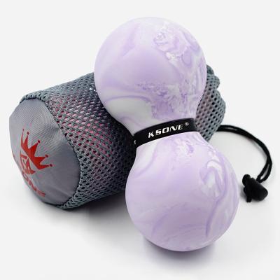 China Custom Fit Body Hand Massager Natural Rubber Logo Peanut Massage Ball Best Selling for sale