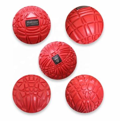 China Custom New Arrivals Comfortable TPR Logo Large Textured Massage Ball Neck Massager for sale