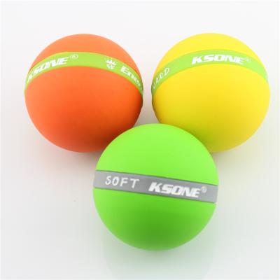 China 100% Natural Rubber Customized 100%Environmental Protection Natural Rubber 7cm Training Lacrosse 7cm Multi Color Massage Ball for sale