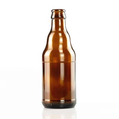 China Beverage 250ml 330ml 500ml manufacturer produces high quality round brown glass beer bottle for sale