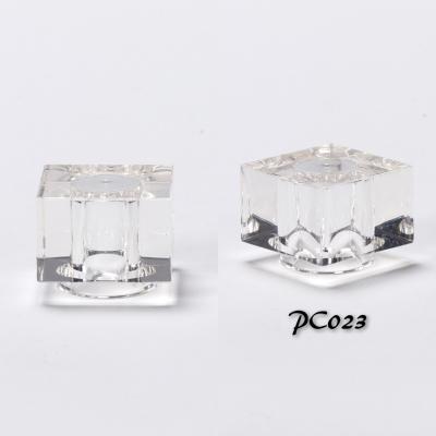 China Refillable Custom Luxurious Perfume Over Cap Acrylic Crystal Capsule for sale