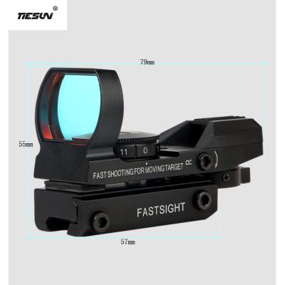 China Long Life and Wear Resistance Wholesale Tactical Red Dot Laser Dot Style Hole Sight Reflex Various for Pistol Rifle Scope Red Dot Type and Laser Scope for sale