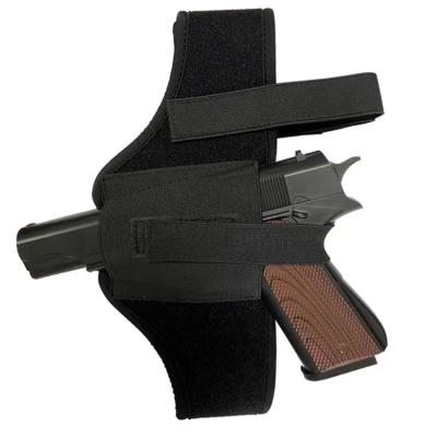 China Wholesale Soft and Easy to Use Concealment Deep Elastic Universal Pistol Belly Band Tactical Gun Holster with Shoulder Straps for sale