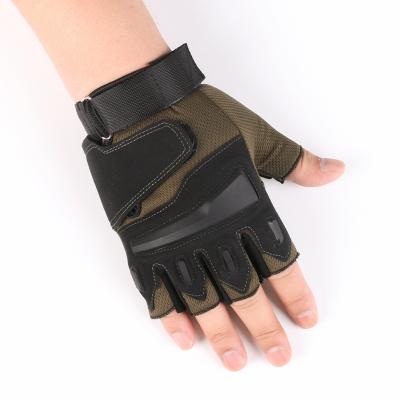 China Wholesale Sun-protective Fabric Fitness Tactics Combat Sports Cycling Mountaineering Half Finger Gloves for sale