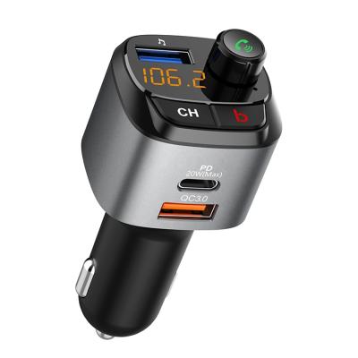 China Fast charging palladium transmitters palladium dual usb usb c car charger mobile phone supplier prices fast charging fm car charger for car for sale