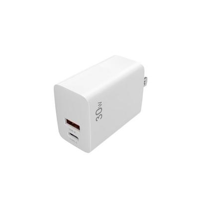 China Choice Quality QC3.0 Usb C Usb C Charger 30w Wall Charger Adapter Portable Wall Charger for sale