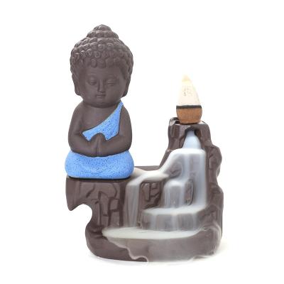 China Tibetan Incense Creative Wholesale Buddha Bodhisattva Backflow Incense Holder Household Decor Censer Smoke Backflow Aromatherapy Furnaces for sale