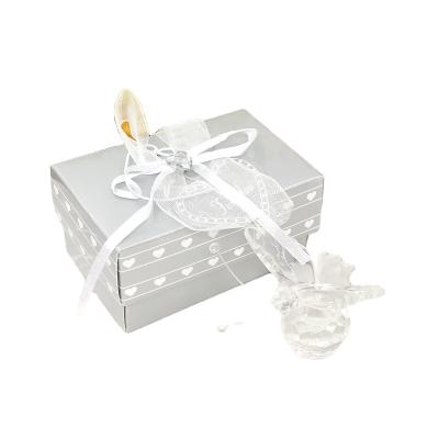 China Europe Wholesale Crystal Butterfly Figurines Choice in Gift Box Baby Baptism Crystal Gift Wedding Favors Party Favors for Guest for sale