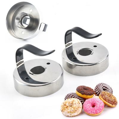 China Viable Factory Sale Stainless Steel Household Bakeware Multifunctional Round Donut Mold With Hand Leg Baking Tools for sale