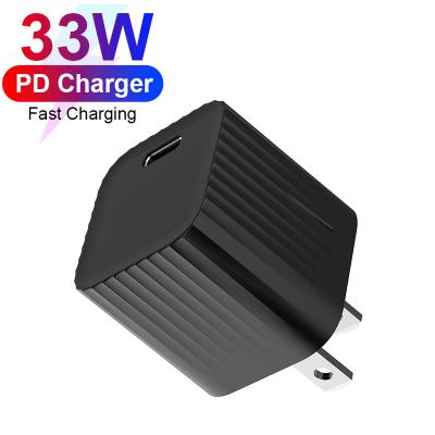 China Mini Mobile Phone GaN Tech 33W PD3.0 PPS Fast Charger Adapter USB C Palladium Wall Charger For Mobile Phone For iPad Tablet for sale