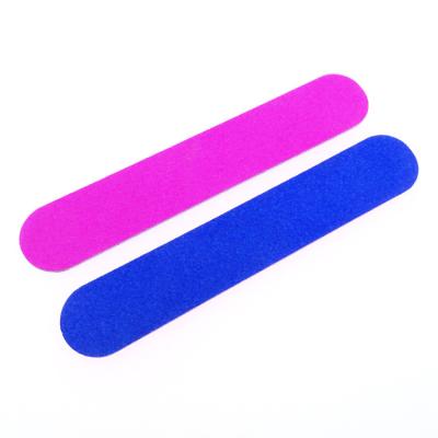 China Nail Care 100/180/240 Custom Logo Printed Half Moon Foam Nail File Professional Sponge Nail Buffer Block Buffing Nail File for sale