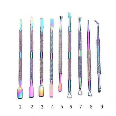 China New Durable Professional Symphony Dead Skin Remover Manicure Tools Stainless Steel Cuticle Pusher for sale