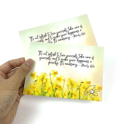 China Business Bearing Personalized Printing Service Custom Colored Paper Greeting Cards Thank You For Your Business Card for sale