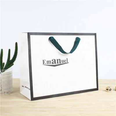 China Recyclable Competitive Price Reusable Shopping Paper Bag Customize Printed Luxury Gift Bags With Logo for sale