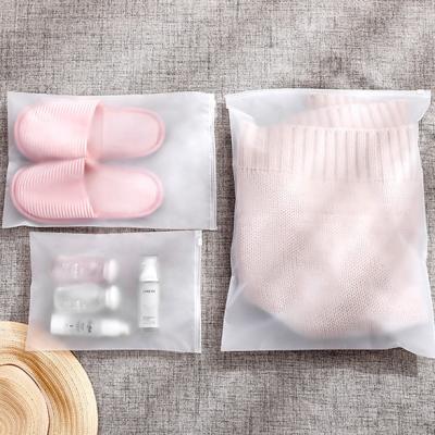 China Wholesale Custom BIODEGRADABLE Printed Logo Self Frosted Zip Lock Zipper Bag Packaging Plastic Bags Clothes for sale