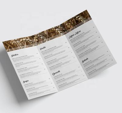 China paper & Best Quality Art Paper Cardboard Folding Custom Cardboard Flyers Printing Brochure Service for sale