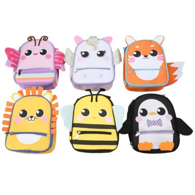 China Other Manufacturer Custom Cute 2D Animal's Insulated Cooler Kids Lunch Box Tote Bag For School Boys Girls for sale