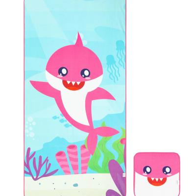 China Child-Proof Microfiber drying towel digital printing fashion cartoon beach bath towel  children towel for sale