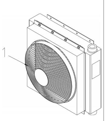 China Zerstreuen Sie Hitze Sany-Reichweiten-Stapler-Teile, Ventilator des Hydrauliköl-60136495 zu verkaufen