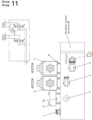 China CER 60120571 Sicherheitsventil Sany-Reichweiten-Stapler-Teile zu verkaufen