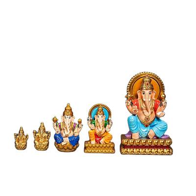 China India 3D Design Resin Crafts Elephant Statue Custom Ganesha Statue Shiva Statue Hindu God Hinduism Ganesh for sale