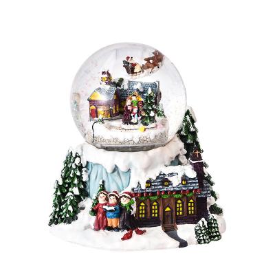 China Europe Musical Snowball Snow Globe Custom Made Glass Snow Globe Flamingo Snow Globe Cover for sale