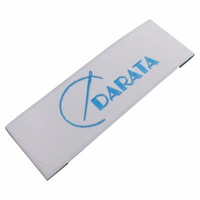 China Custom White Color Woven Garment Labels Washable For New Apparel Design for sale