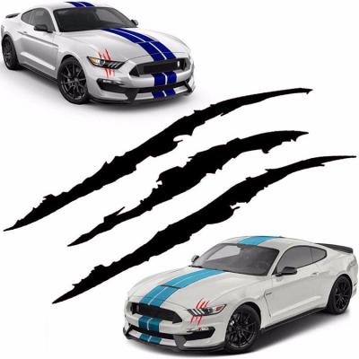 China Creative PVC Car Stickers Ghost Claw Scratch Flower Hood Personality Modification Decoration Car Headlight Stickers for sale