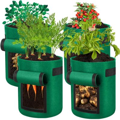 China Custom Plant Growth Heavy Duty Thicken Potato Garden Nursery Vegetable Flower Plant Grow Bags Bucket for sale