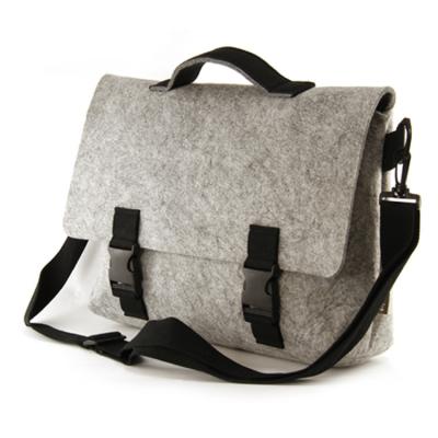 China Wholesale Cheap Eco-friendly Polyester Factory Promotion OEM Best Fashion Felt Laptop Messenger Bag for sale